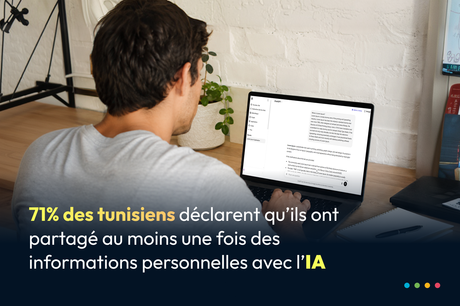 Quand l’IA devient un confident numérique : 71% des Tunisiens ont déjà partagé des informations personnelles avec elle